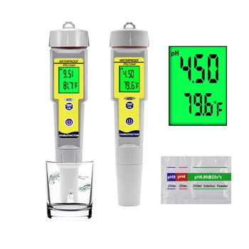 Професионален преносим PH-метър, PEN-тестер за качеството на водата, ацидометр, измерване на киселинност за аквариум, ацидометр
