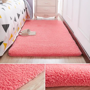 Скандинавски дебел мек килим от агнешко месо спалня хол килими в голям размер, детска стая, всекидневна, антре пухкави мат детски мат кухня Декоративна