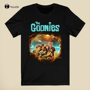 Приключенска тениска The Goonies Horror Island, черна мъжка тениска с къс ръкав, тениска S-3Xl, изработени по поръчка, за юноши, унисекс, унисекс