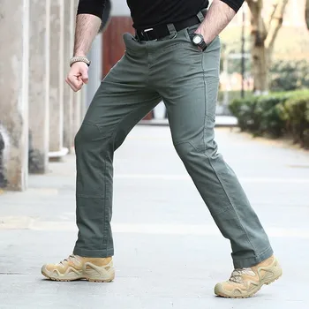 Военни Тактически Панталони-Карго Мъжки Износоустойчиви Наметала От Плат С много джобове Тела Панталони Мъжки Улични Пешеходни Армейските Спортни Панталони