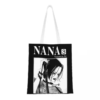 Чанта за покупки от хранителните стоки Nana до osaki, холщовая чанта за пазаруване, чанта през рамо, преносима чанта в японски стил Аниме Харадзюку, Манга.