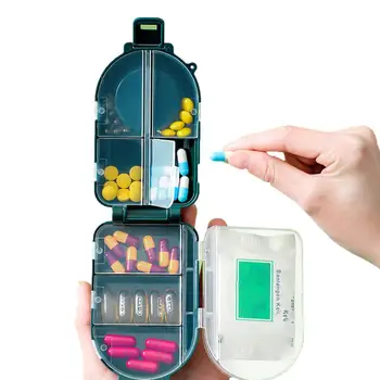 Медицински нож за хапчета, малък нож за таблетки, кутия за съхранение на таблетки, преносим артефакт на четвърт или половин таблетка