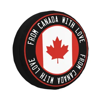 Калъф За Гуми с Флага на Канада 4WD 4x4 Trailer Canadian Любов за Резервна гума Toyota RAV4 Prado 14 