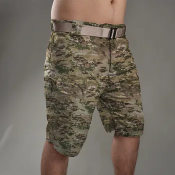 IX7 Армейските фанатские тактически панталони в стил милитари, шорти-карго с множество джобове, летни шорти за тренировки на открито, пешеходни къси панталони, панталони