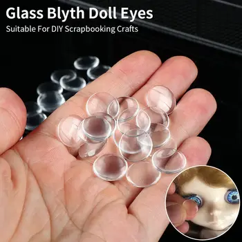 50ШТ 14-мм стъклени чипове за очите Кукла Стъклени очи Занаяти Играчка Стъклени чипове за очите Кукла Стъклени очи Очни ябълки Кукли Люспи Аксесоари за кукли