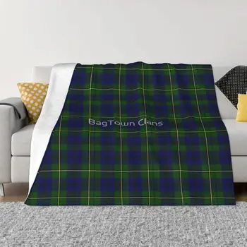 Клетчатое одеяло Clan Johnston, постилка за легло, Пухкави, меки завивки за момичета
