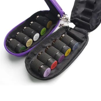 Калъф за етерично масло с 10 отделения, кутия за съхранение на парфюмерного масло, чанта за съхранение на лак за нокти, благородна пътна преносим bag-държач за носене
