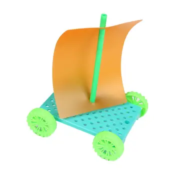 Вятърна играчка-кола, на иновативен научен експеримент, конструктори за детски подаръци, ръководства за обучение на начинаещите