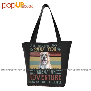 Кучето на Майка Алабай баща Подарък за любител на кучета Пътни чанти Чанта-тоут Пазарска чанта, устойчива на счупвания
