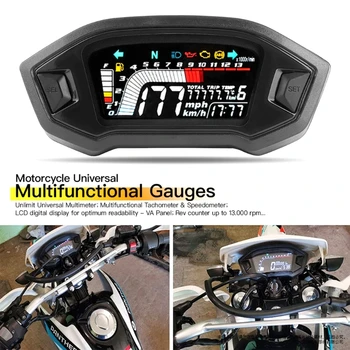 Сензори за измерване на скоростта на мотоциклета LCD дисплей мотоциклет Цифров скоростомер, Оборотомер Дигитален километраж се използва за MSX125