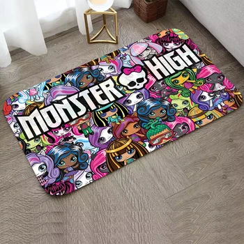 Украсата на къщата Аниме-килим Monster High, подложка за краката, подложка за спални, подложка за входната врата, Нескользящий подложка за кухни, килимчета за молитва по поръчка