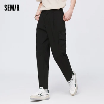 Ежедневни панталони Semir, мъжки класически модерен работен стил, Лято 2023, Нови приталенные зауженные мъжки панталони Fashion Ins