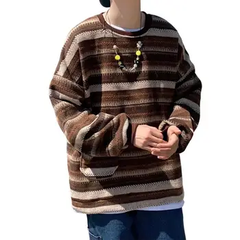 Пуловер Hoody Еластичен Корейски Стил За Почивка Есента Топ Свободно Намаляване С Кръгло Деколте 3D Намаляване на Есен Hoody Ежедневни Облекла