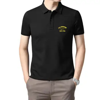 Мъжки облекла за голф, шоу програми за възрастни U... Enterprise NCC-1701 Тъмно синя тениска-с къси ръкави за мъже
