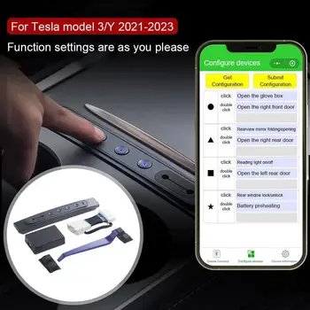 Новият контролер на централната конзола за Tesla Model3 / Y 2021-2023 Led интелигентна с док-станция с двоен USB-шунтирующим възел Докинг станция