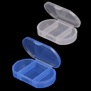 Нова пластмасова преносим мини-кутия за хапчета с 3 мрежи, кутия за съхранение на лекарства, кутия за хапчета, пътна кутия за съхранение, сгъваема кутия, капсула за таблетки, кутия за хапчета