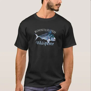 Roosterfish Отвъдното до fisherman Риболовна Подарък Тениска От 100% памук Кръгло деколте И къс ръкав, Ежедневни Мъжки t-shirt, Размер S-3XL