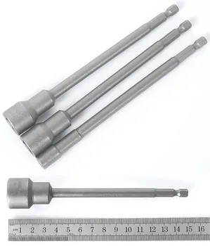 1бр 5 мм-с 19 мм по-дълги Шестостенни Втулка Малко Гайковерт за Електрически Дрелей Ударни Драйвери Ръчни Бормашини Инструменти Дължина на Детайл 150 mm