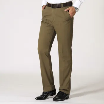 Мъжки панталони, обикновена джобове по цялата дължина, прави панталони, официалната бизнес облекло за работа в офис, на горно облекло за фитнес, долни панталони Мъжки