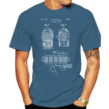 Тениска Nixie Tube Инженеринг подарък Дизайнер часа Производител на неонови надписи Популярна тениска