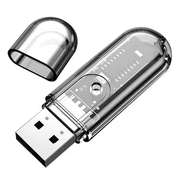 Адаптер USB Aux Безопасни аудио устройство Адаптер USB приемник 5.3 Многофункционален Стабилен Адаптер за приемане на музика в колата с Висока скорост