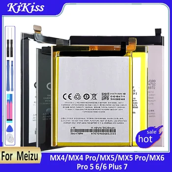 Батерия за Meizu Мей zu MX4 MX5 MX6 Pro 5 6 7 Plus BT53 PRO6 Pro7 Batery BT53 BT51 BT56 BT65M BT45A BT66 BA792 BT40 BT41