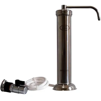 Филтър за вода от чешмата, домакински за директно пиене, кухненски плот, за пречистване на чешмяната вода от неръждаема стомана, керамичен филтър