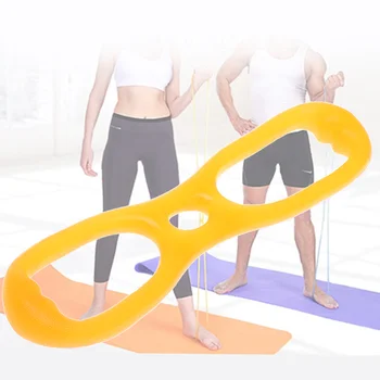 8-Словный тренажор за развитие на гръдния кош и мускули, силиконови эспандеры за фитнес, йога, растяжкой, въже за скачане, бодибилдинг