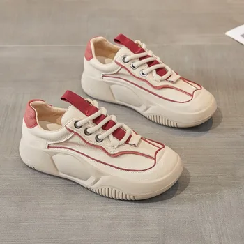 дамски спортни обувки за майки, дишаща, есен 2023, нова универсална лека обувки за хляб на дебела подметка, супер гореща обувки за татковци