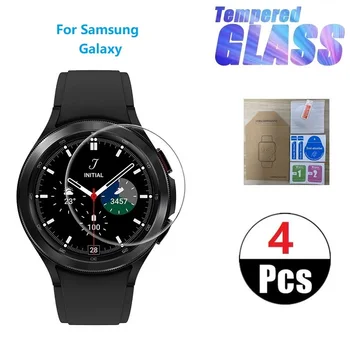 4 бр Smart-Часовници, изработени От Закалено Стъкло Фолио За Samsung Galaxy Watch 5 4 Classic 46 мм 42 мм 40 мм 41 мм 45 мм Защитен Екран Протектор