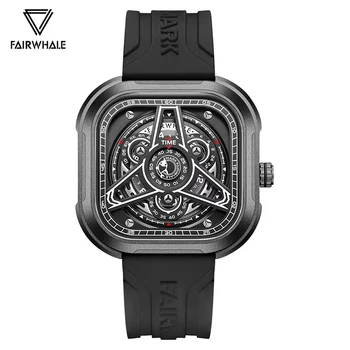 2023 Нови дизайнерски часовници за мъже с марка Fairwhale, Брендовый силиконов каучук, черни спортни часовници, мъжка мода, Популярни Светещи часовници за водолази
