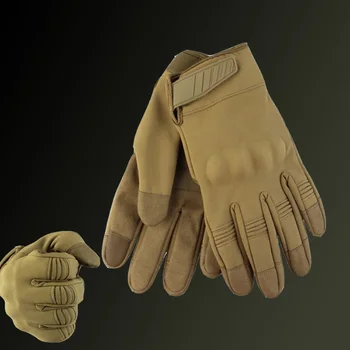 Военно облекло, мъжки тактически камуфляжные ръкавици, зимни армейските бойни ръкавици с пълна с пръст, камуфляжные велосипедни ръкавици, за пейнтбола, туризъм