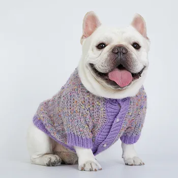 Зимен Пуловер за кучета, палта, Дрехи за френски булдог, костюм на котка, дрехи за померанского пудел, Bichon-фризского шнауцера, Жилетка за мопс