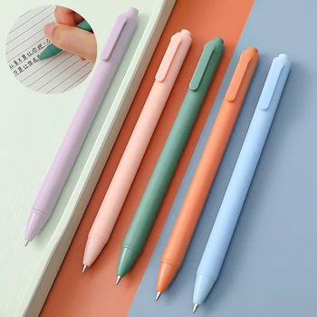 Нови Цветни Ръчни Гел химикалки 0,5 мм Тънки черно мастило Училище Офис Студентски пишещи средства Дневник