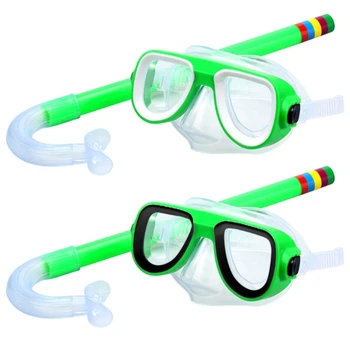 Детски комплект за гмуркане с шнорхел, маска за подводно плуване, плувни очила с шнорхел за подводно гмуркане, оборудване за гмуркане